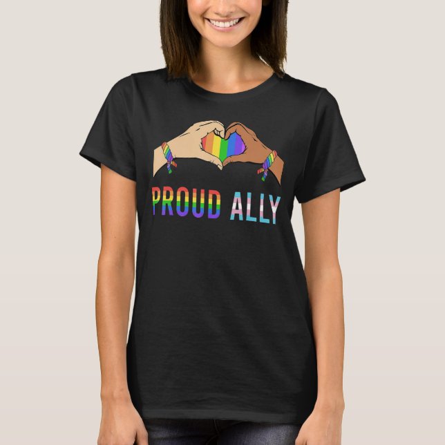 Camiseta Orgulloso aliado transgénero FTM MTF Trans Orgullo (Anverso)