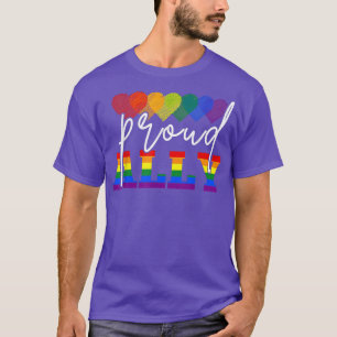 Camiseta Orgulloso Ally, estaré allí para ti LGBT