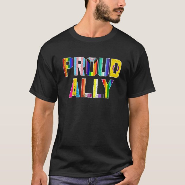Camiseta Orgulloso Ally Lgbt Lgbtq Historia Negra Lesbiana  (Anverso)