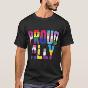 Camiseta Orgulloso Ally Lgbtq Lesbiana Gay Bisexual Trans P