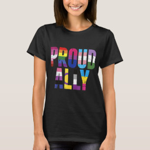 Camiseta Orgulloso Ally Lgbtq Lesbiana Gay Bisexual Trans P