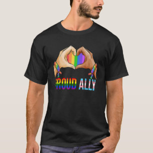 Camiseta Orgulloso Ally Orgullo Lgbt Bandera Transgénero Co