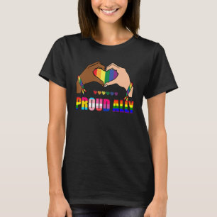 Camiseta Orgulloso Ally Rainbow Hand Heart Gay Trans Lesbia