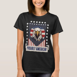 Camiseta Orgulloso American Bald Eagle Denim Jacket