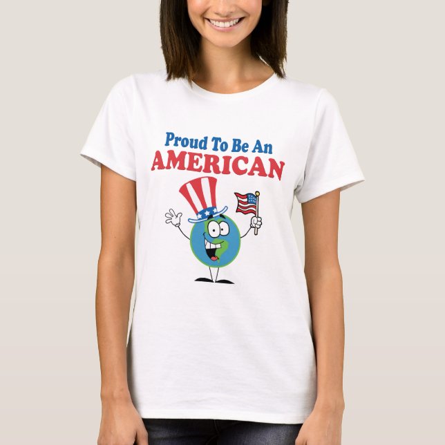Camiseta Orgulloso americano (Anverso)