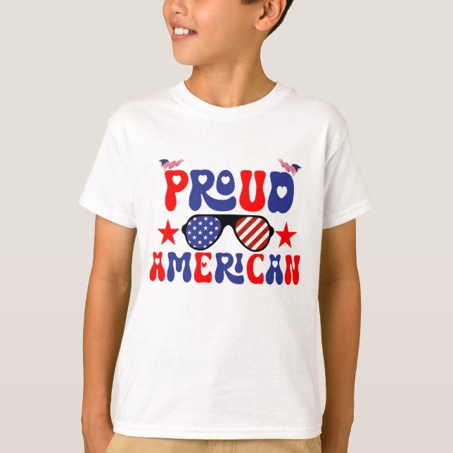 Camiseta Orgulloso americano (Anverso)