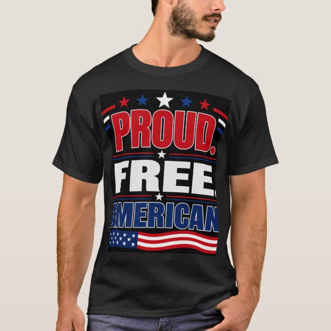 Camiseta Orgulloso Americano Libre (Anverso)