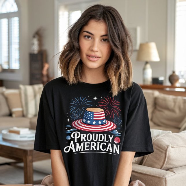 Camiseta Orgulloso americano - Patriotic Beach Sunhat (Subido por el creador)