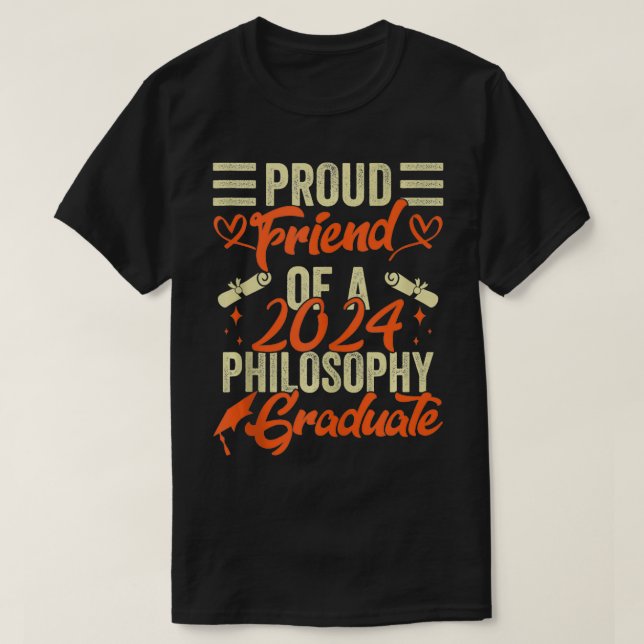 Camiseta Orgulloso Amigo De Una Clase De Graduado De Filoso (Diseño del anverso)