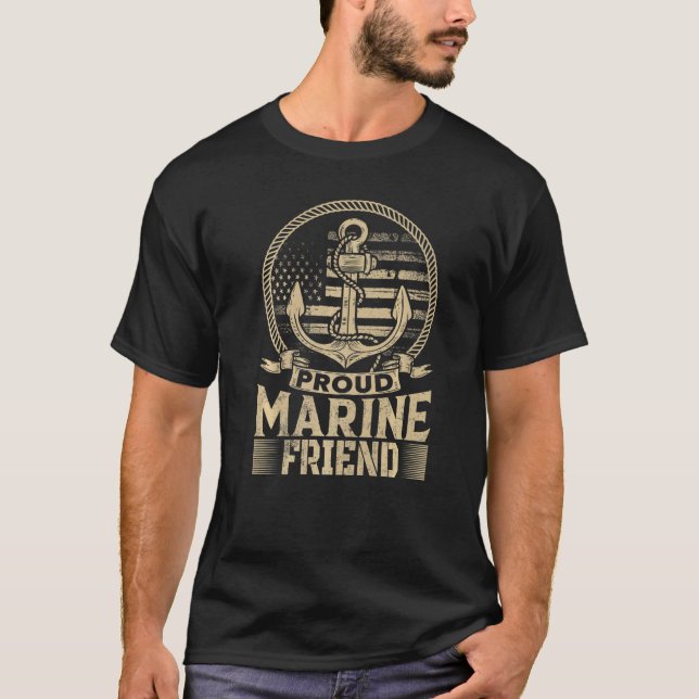 Camiseta Orgulloso amigo marino (Anverso)