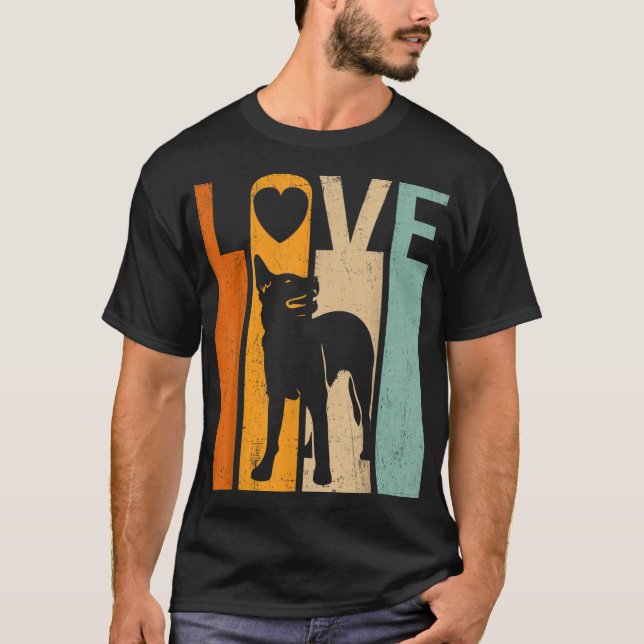 Camiseta Orgulloso amor por el ganado australiano perro vin (Anverso)