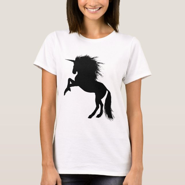 Camiseta Orgulloso animal negro de la fantasía de silicona, (Anverso)