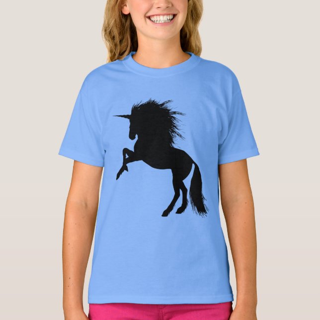 Camiseta Orgulloso animal negro de la fantasía de silicona, (Anverso)