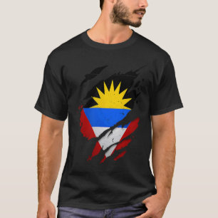 Camiseta Orgulloso Antiguo Barbudan destrozó Antigua Barbud
