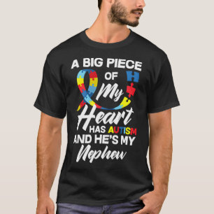 Camiseta Orgulloso autismo con el tío autista del sobrino a