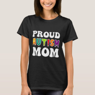 Camiseta Orgulloso autismo, conciencia de mamá, colorido dí