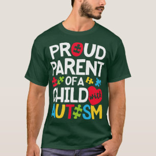 Camiseta Orgulloso autismo de padres para hombres mujeres C