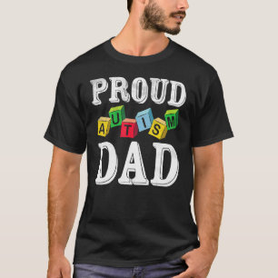 Camiseta Orgulloso Autismo De Papá Para El Niño Autista