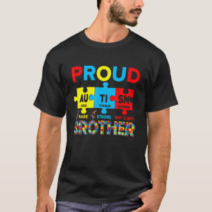 Camiseta Orgulloso autismo Hermano Aburrido Rompecabezas de