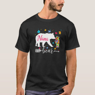 Camiseta Orgulloso autismo Nana Bear Puzzle Autism Awarenes