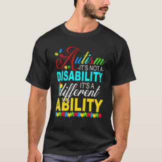 Camiseta Orgulloso Autismo No Es Una Discapacidad Es Algo D