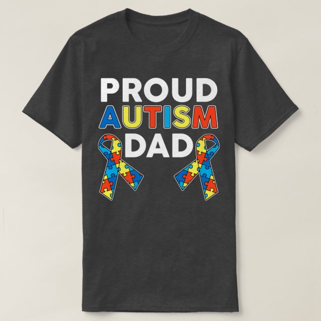 Camiseta Orgulloso autismo papá Classic TShirt (Diseño del anverso)