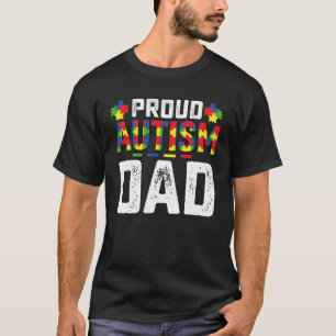 Camiseta Orgulloso autismo papá conciencia familia autista