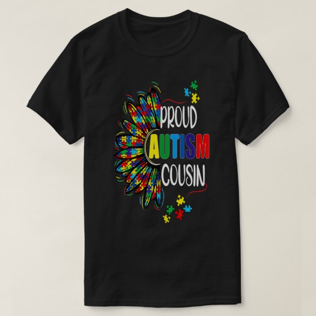 Camiseta Orgulloso autismo primo 1 (Diseño del anverso)