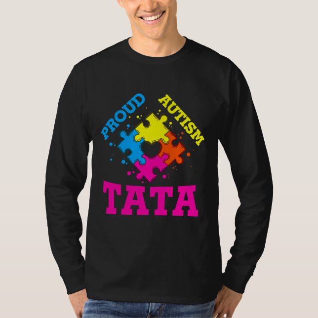 Camiseta Orgulloso autismo tata (Anverso)