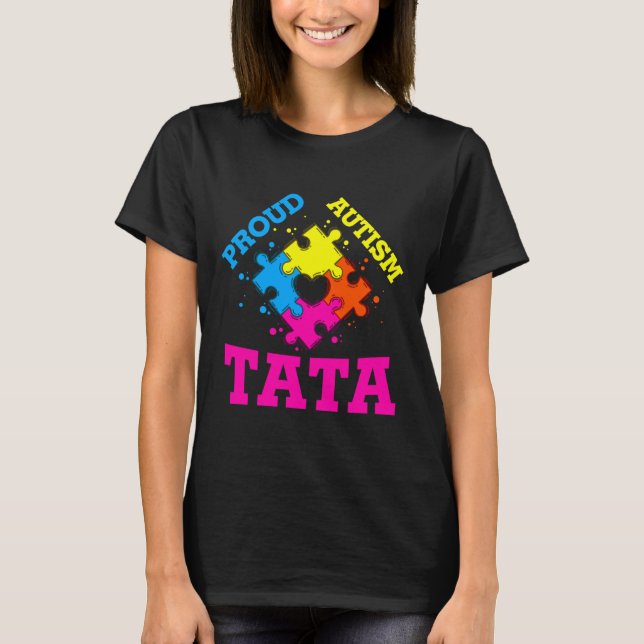 Camiseta Orgulloso autismo tata (Anverso)
