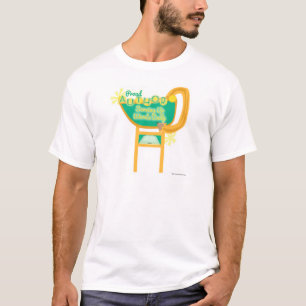Camiseta Orgulloso autor estilo retro Rótulo de cena