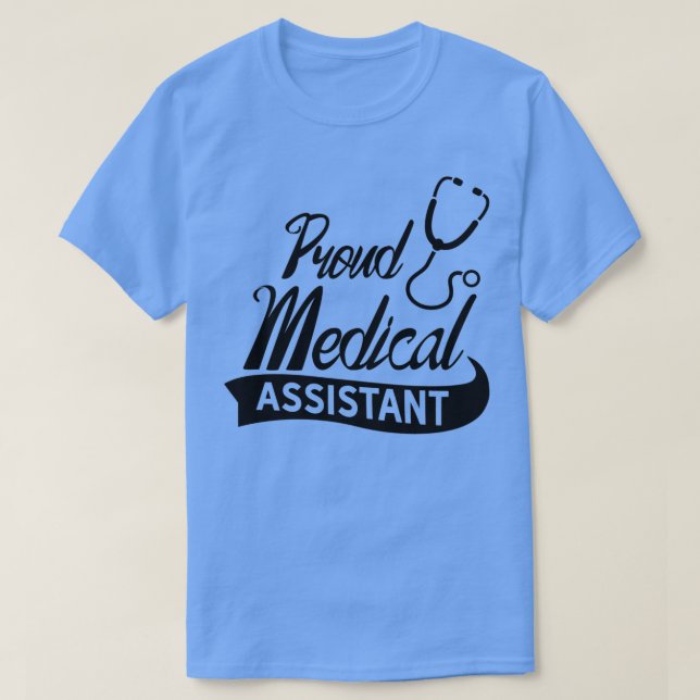 Camiseta Orgulloso Auxiliar Médico (Diseño del anverso)