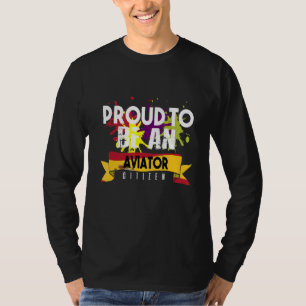Camiseta Orgulloso aviador ciudadano Profesional trabajo pr