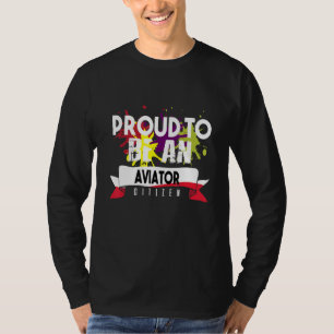 Camiseta Orgulloso aviador ciudadano Profesional trabajo pr