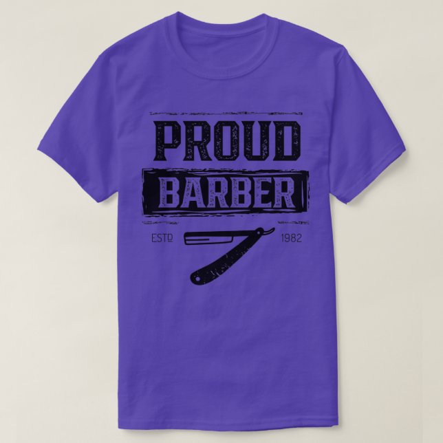 Camiseta Orgulloso Barber 5 (Diseño del anverso)