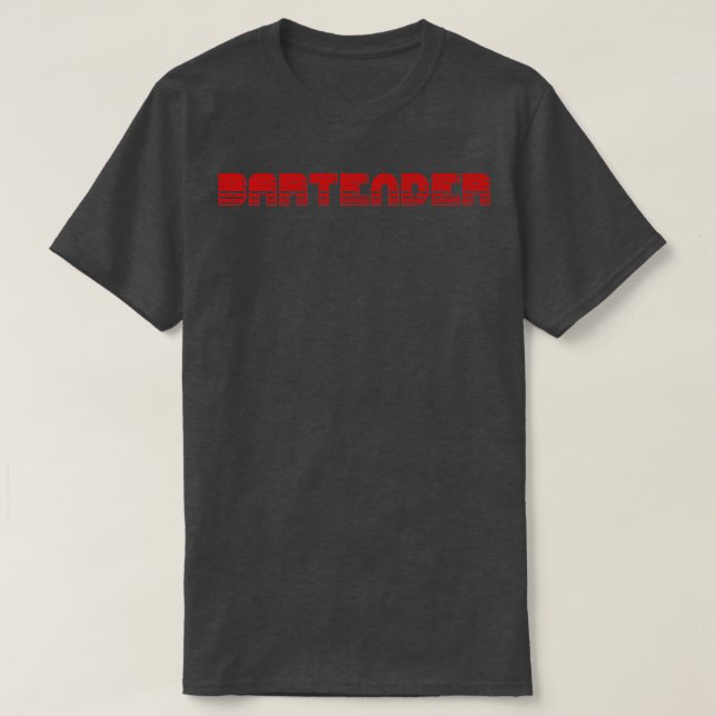 Camiseta Orgulloso Bartender en Estados Unidos (Diseño del anverso)