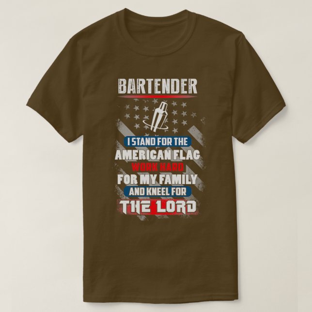 Camiseta Orgulloso Bartender Shirt 2 (Diseño del anverso)