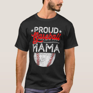 Camiseta Orgulloso beisbol de mamá Día del Deporte de la Ma