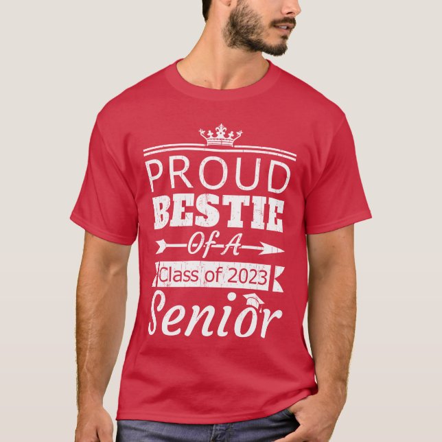 Camiseta Orgulloso Bestie De La Clase 2023 Mejor Friend fri (Anverso)