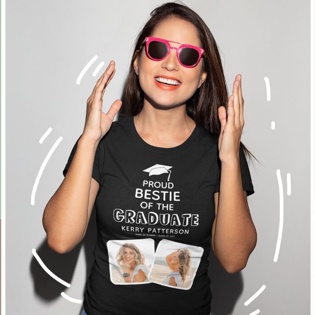 Camiseta Orgulloso Bestie de la graduación (Subido por el creador)