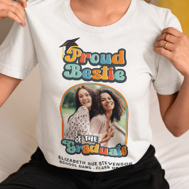 Camiseta Orgulloso Bestie del retro de foto groovy para gra