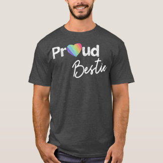 Camiseta Orgulloso Bestie Pride Shirt Mejor Amigo Ally Gay 