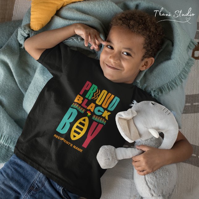 Camiseta Orgulloso Black Boy Historia Mes de Familia (Subido por el creador)