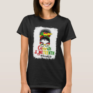 Camiseta Orgulloso Black Scrub Life Messy Bun celebra a Jun