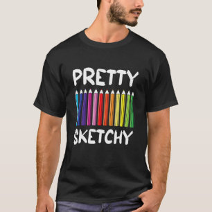 Camiseta Orgulloso Bonito Esbozo divertidos artistas de los