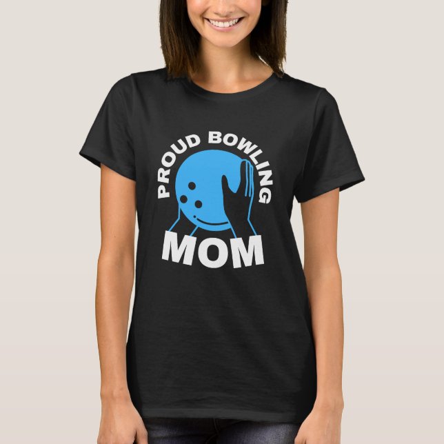 Camiseta Orgulloso Bowling Mom (Anverso)