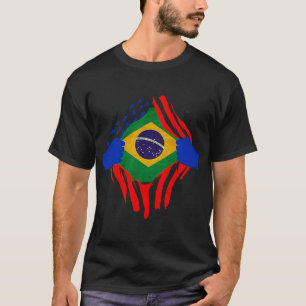 Camiseta Orgulloso Brasil Estados Unidos EEUU imigrante bra