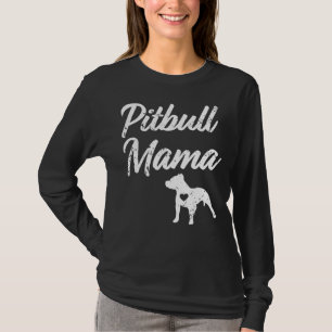 Camiseta Orgulloso Bulldog Pitbull Mama Womens Pit