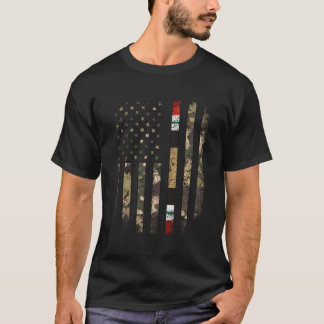 Camiseta Orgulloso camo de guerra de Irak cinta militar de 