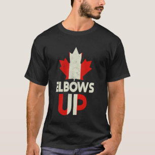 Camiseta Orgulloso Canadiense Fuerte Canadá Codos Arriba Ca